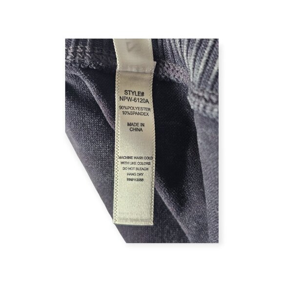 Zenana Washed Seamless High-Waisted Ribbed Shorts L/XL Gray - Picture 4 of 6